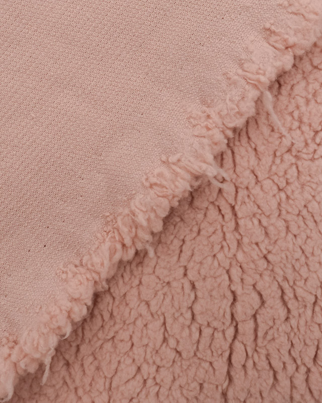 Tissu Sherpa Rose - Tissus en ligne - Mercerine