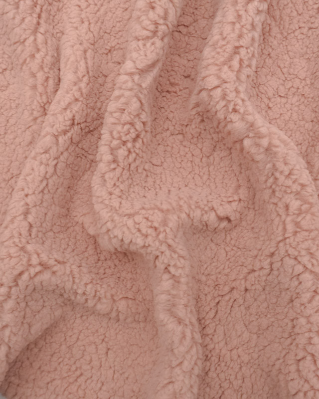 Tissu Sherpa Rose - Tissus en ligne - Mercerine