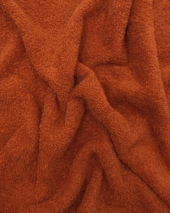 Tissu éponge Terracotta 100% coton Hotel : en ligne - Mercerine