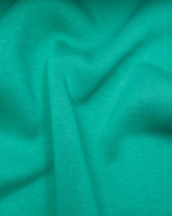 Tissu Sweat Vert jade épais - Tissu jogging  - Mercerine