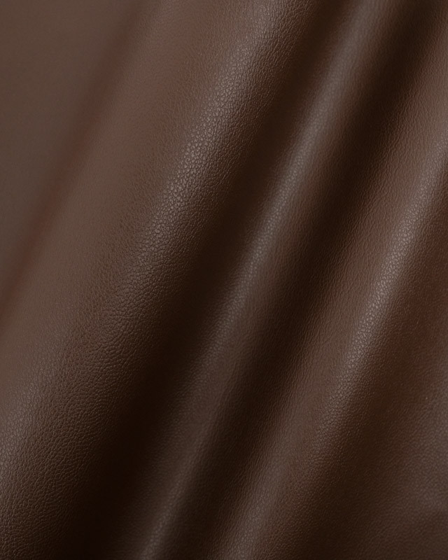 Tissu Simili Cuir Karmen Chocolat   - Mercerine