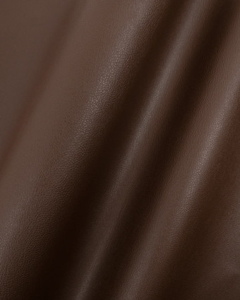 Tissu Simili Cuir Karmen Chocolat   - Mercerine