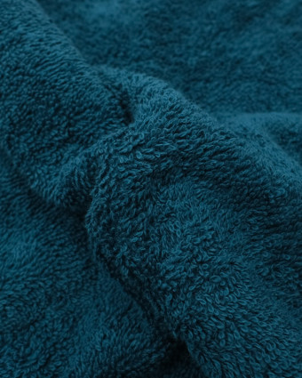 Tissu éponge bleu canard - Tissus en ligne - Mercerine