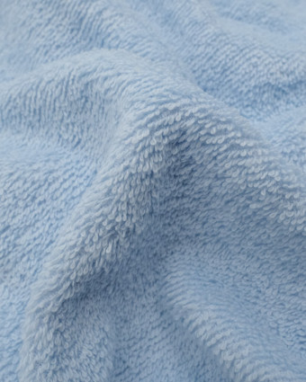 Tissu éponge coton bleu - Mercerine