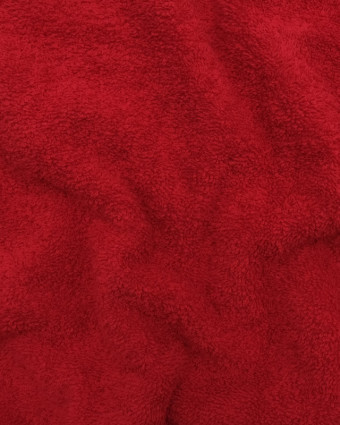 Tissu éponge Hotel coton rouge : en ligne - Mercerine
