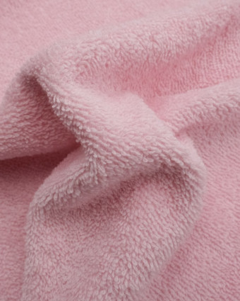 Tissu éponge rose pastel - Mercerine