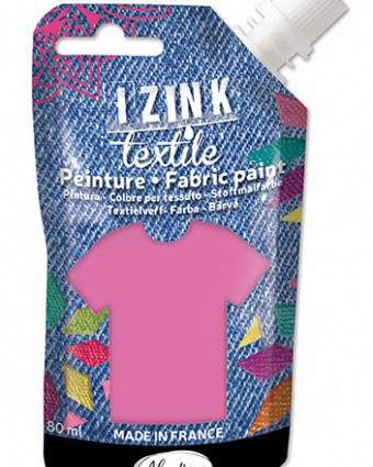 Izink Peinture Textile Rose Pale Mousseline - Mercerine