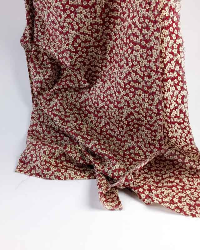 Coton Liberty Fabrics FFION Rouge Bordeaux - Mercerine