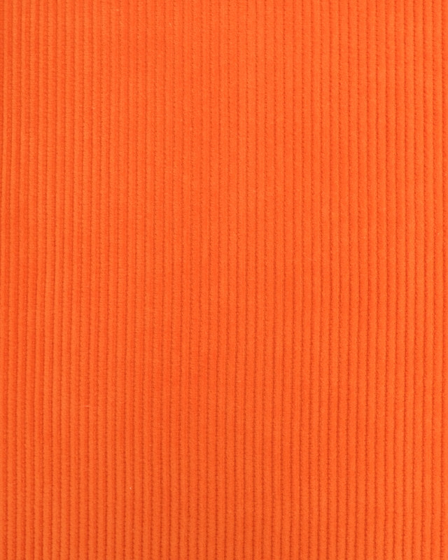 Velours Cotelé Tangerine Oekotex - Tissu velours - Mercerine