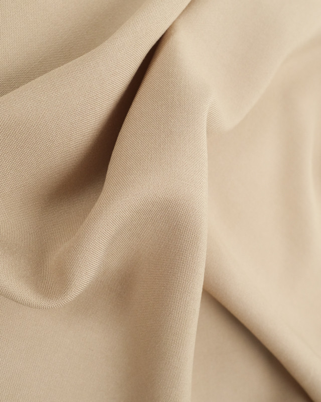 Tissu Viscose  Beige Alina : tissus en ligne - Mercerine