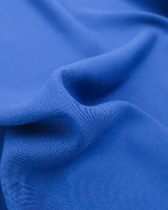 Tissu Viscose Bleu Roi Alina  - Mercerine