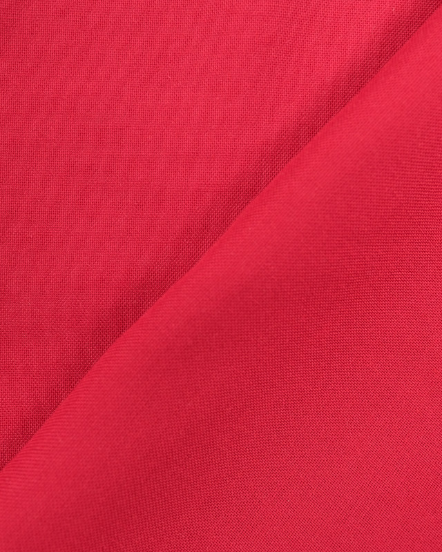 Tissus au mètre : tissu viscose rouge  Alina  - Mercerine