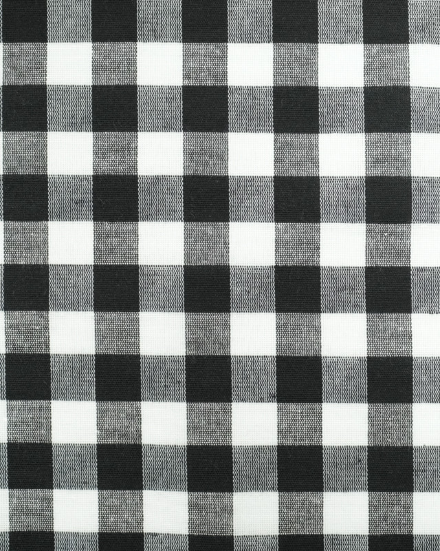 Tissu Vichy Noir Menorca - Oekotex