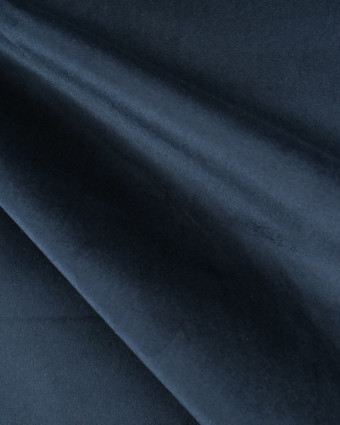 Tissu Velours Epais Ameublement Bleu Fonce - Mercerine