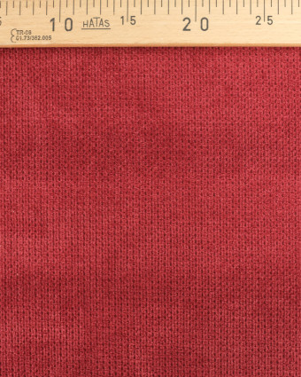 Tissu Velours Ameublement Célia Cranberry - Oekotex  - Mercerine