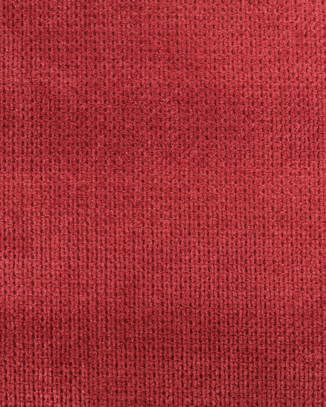 Tissu Velours Ameublement Célia Cranberry - Oekotex  - Mercerine