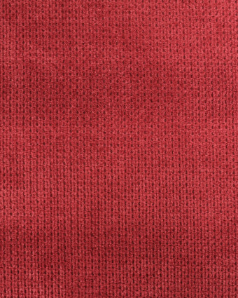 Tissu Velours Ameublement Célia Cranberry - Oekotex  - Mercerine