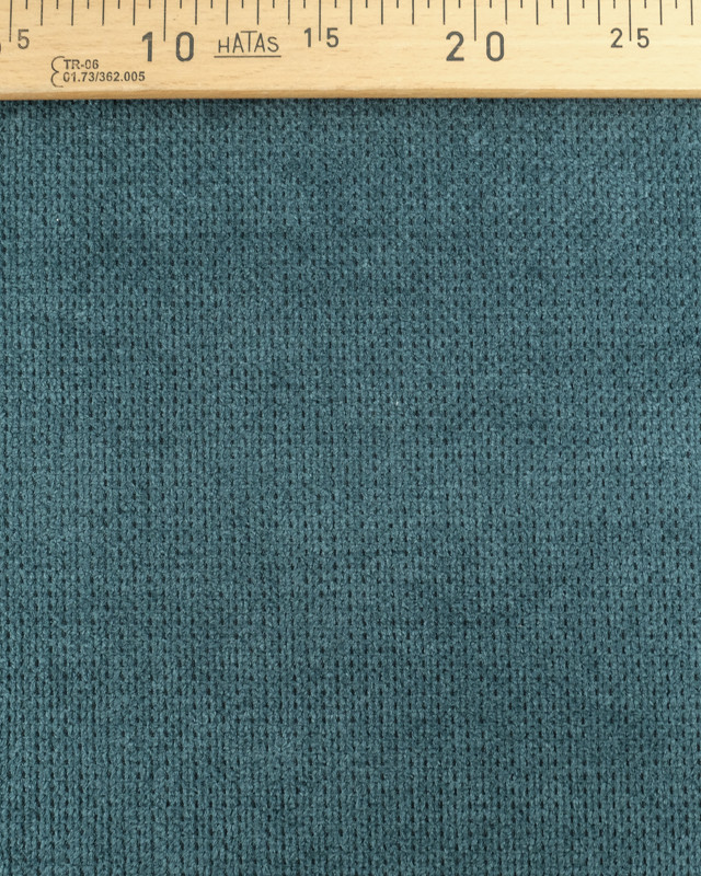 Tissus en ligne : Tissu Velours Ameublement Célia Bleu Ocean - Oekotex  - Mercerine