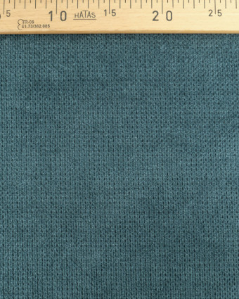 Tissus en ligne : Tissu Velours Ameublement Célia Bleu Ocean - Oekotex  - Mercerine