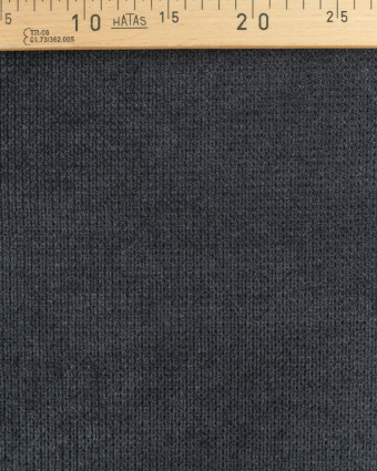 Tissu Velours Ameublement Célia Bleu Fonce - Oekotex  - Mercerine