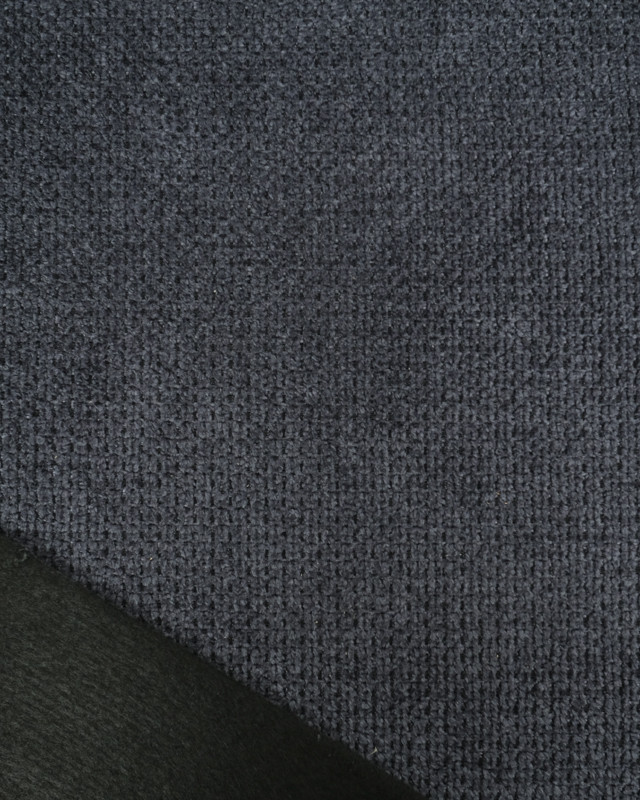 Tissu Velours Ameublement Célia Bleu Fonce - Oekotex  - Mercerine