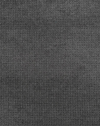 Tissu Velours Ameublement Célia Noir - Oekotex  - Mercerine