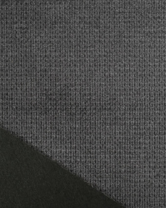 Tissu Velours Ameublement Célia Noir - Oekotex  - Mercerine