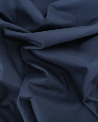 Tissu Popeline Oeko-Tex  Bleu Nuit- Mercerine