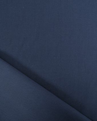 Tissu Popeline Oeko-Tex  Bleu Nuit- Mercerine