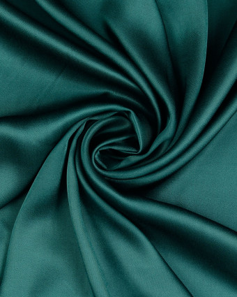 Satin De Viscose Vert Sapin - Mercerine