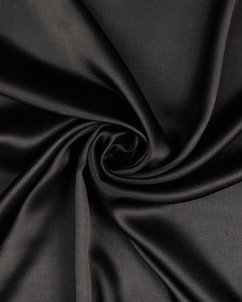 Tissu Viscose Satinée Noire - Mercerine