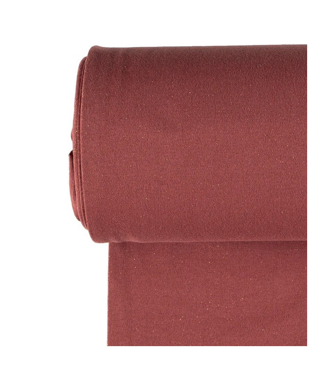 Tissu Bord-Cote Lurex Paillette  Framboise  - Mercerine