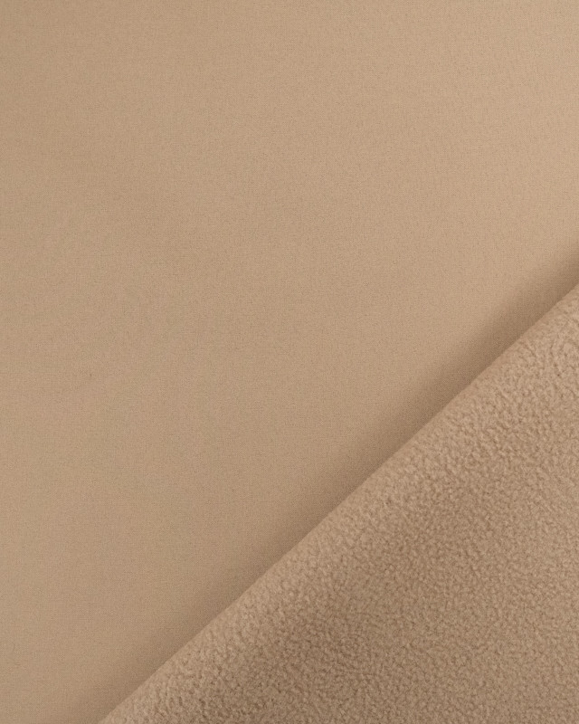 Tissu en ligne : Softshell Uni  Beige  - Mercerine