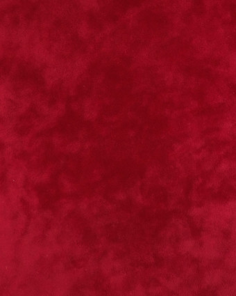 Tissu velours : molleton rouge profond | Mercerine