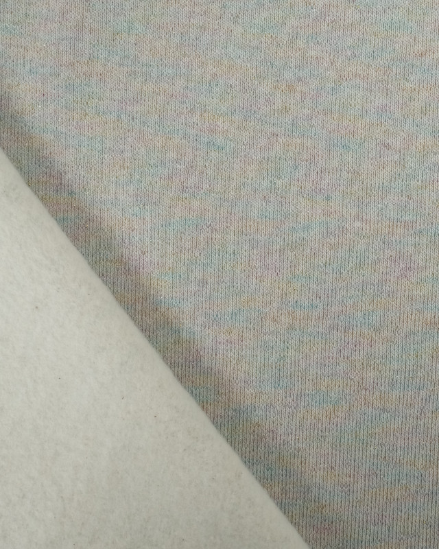 Tissus au mètre : Tissu Sweat French Terry Lurex Oeketex Gris Lunaire Multicolore   - Mercerine