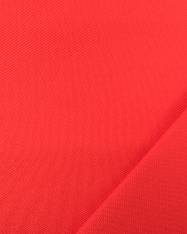 Serge Coton Oekotex Sanforise Fraise  - Mercerine