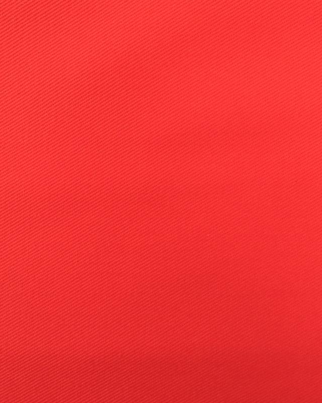 Serge Coton Oekotex Sanforise Fraise  - Mercerine