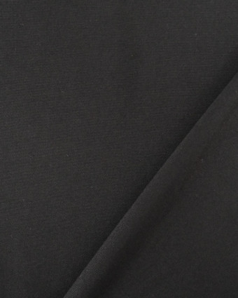 Tissus en ligne : Viscose Twill Uni Noir  - Mercerine