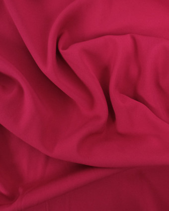 Tissu Viscose Twill Uni  Fuchsia  - Mercerine