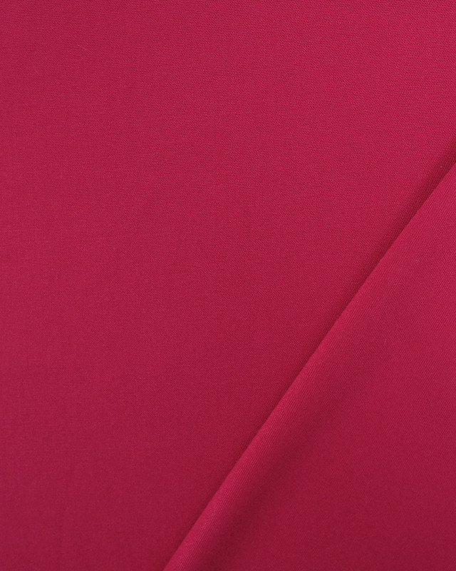 Tissu Viscose Twill Uni  Fuchsia  - Mercerine