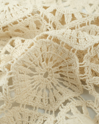 Dentelle Crochet Naturel Oeko-tex - Mercerine