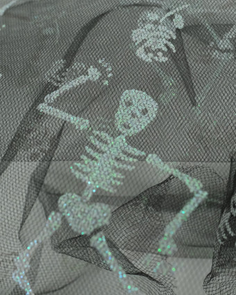 Tulle Glitter Squelette Halloween - Mercerine