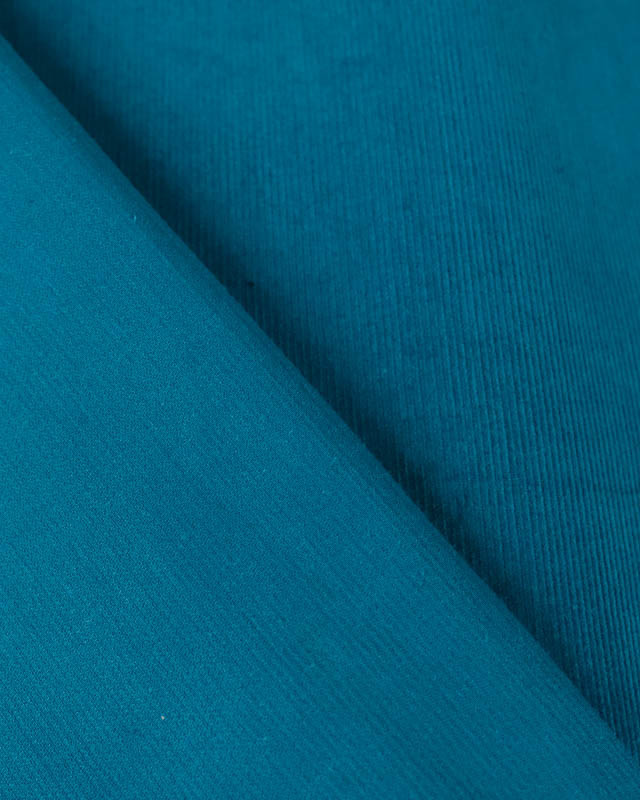 Tissu Velours Milleraies Rio Bleu pétrole - Mercerine