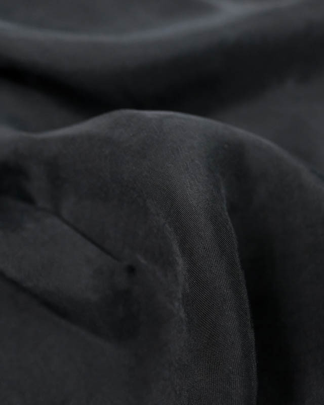 Tissu Cupro noir - Mercerine
