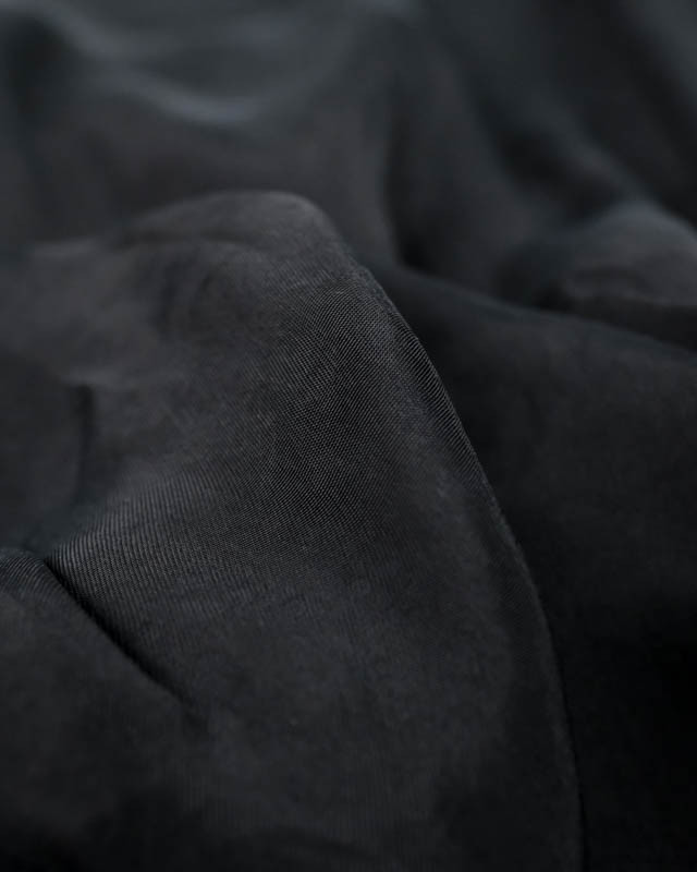 Tissu Cupro Noir - Tissus en ligne - Mercerine