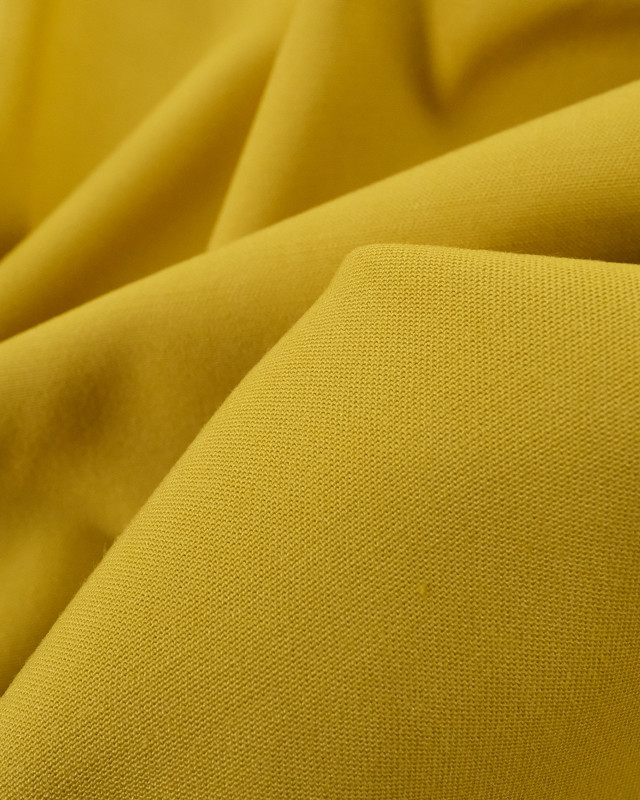 Tissus en ligne : Viscose Twill Épaisse Unie Jaune  - Mercerine