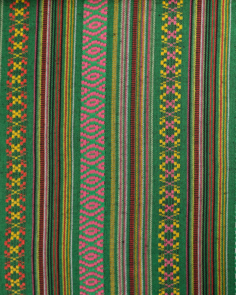 Toile Mexico Multicolore Vert -Oeko-Tex - Mercerine