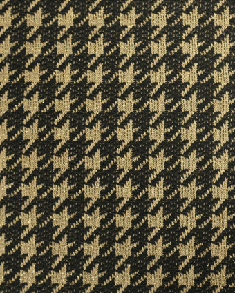 Tissu Maille Lurex Pied De Poule Dore - Oeko-Tex - Mercerine