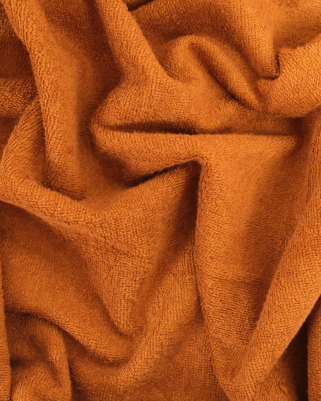 Eponge bambou au mètre : couleur Terracotta OekoTex - Mercerine