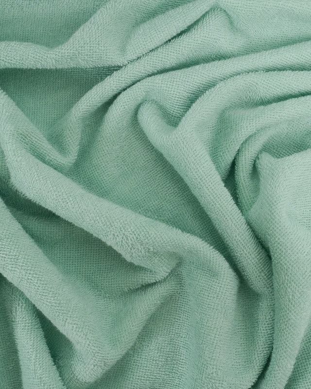 Eponge bambou au mètre : couleur Vert Menthe Glacé OekoTex - Mercerine